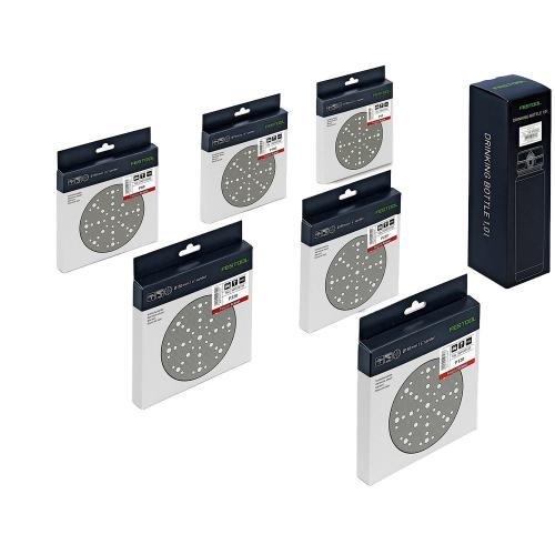 Festool schuurschijvenset Granat rond Ø 150mm korrel 10 x K60/ K80/K120/K180/K220/K320 1 stuk 578131 product photo