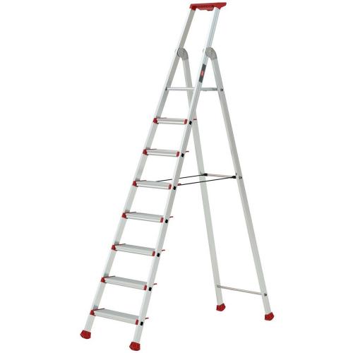 Oploopbare trap enkel dubbele treden 8 (9.8kg) Nimba incl.tooltray en emmerhaak product photo