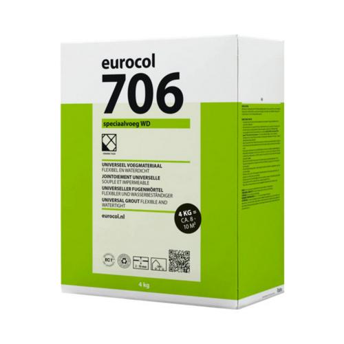 Speciaalvoeg Eurocol 706WD grijs pak 4kg product photo