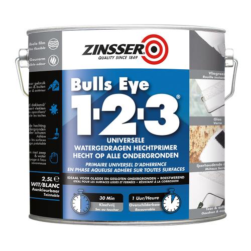 Hechtprimer watergedragen bulls eye 1-2-3 2.5l Wit product photo