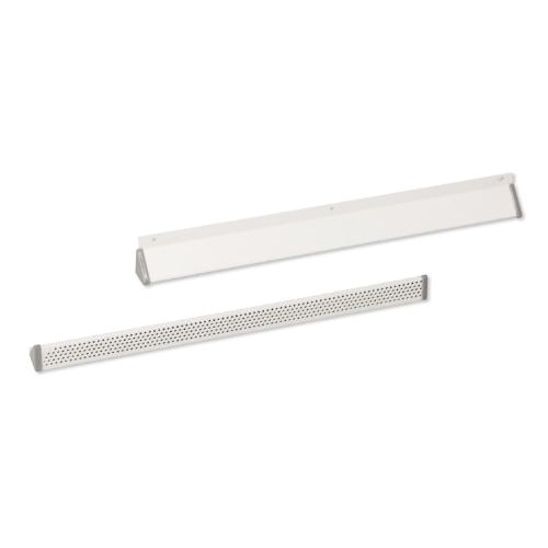 Ventilatiekapje 300x30mm alum. wit gelakt product photo