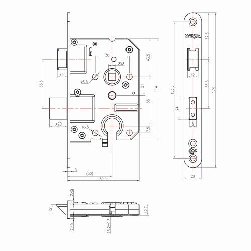 Noxxa veiligheidsdag- en nachtslot - SKG1 - afgeronde rvs voorplaat 174x20mm - PC55 - doornmaat 50mm - DIN links/rechts product photo https://media.isero.nl/Isero-IseroNL-Site/images/L/2522883_5.jpg L