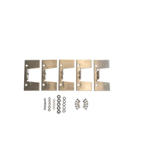 Noxxa wandmontagebeugels RVS voor Luxeslide schuifdeurbeslag - 5 stuks product photo