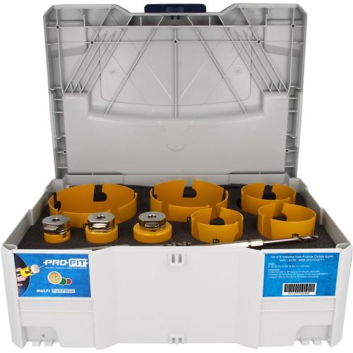 ProFit gatzagenset in systainer 9-delig 32-35-44-51-68-76-82-111-127mm Click en Drill Multi Purpose product photo