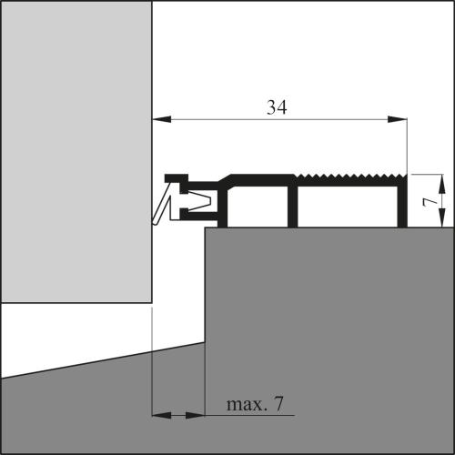Slijtdorpel opbouw 34mm aluminium met rubber ARP-5 1.00m ARP-5 Dorpeldicht A/D product photo https://media.isero.nl/Isero-IseroNL-Site/images/L/2531356_3.jpg L
