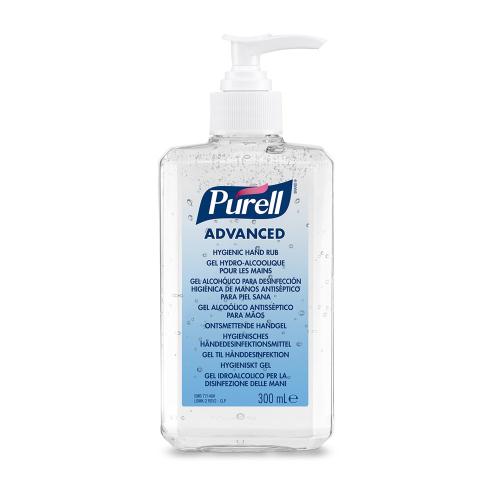 Handgel Gojo Purell Advanced 300ml pompfles 12 stuks in doos product photo