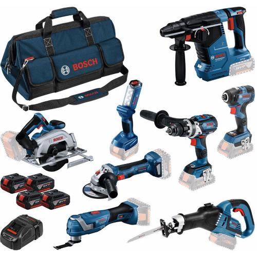 Bosch accu-combiset 8-delig 18.0V 4x5.0Ah product photo