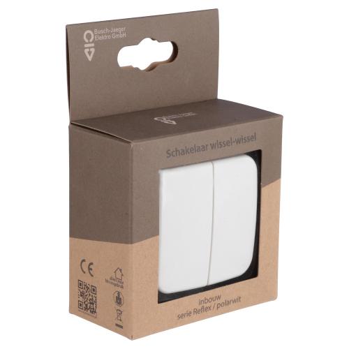 ABB Busch-Jaeger basisunit schakelaar inbouw 2x wissel polar wit basiselement serie Reflex Si Ral 9010 duurzaam doosje product photo https://media.isero.nl/Isero-IseroNL-Site/images/L/2553532_1.jpg L