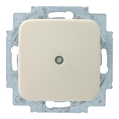 ABB Busch-Jaeger basisunit inbouw blindplaat creme serie Si Ral 1013 in duurzaam doosje product photo