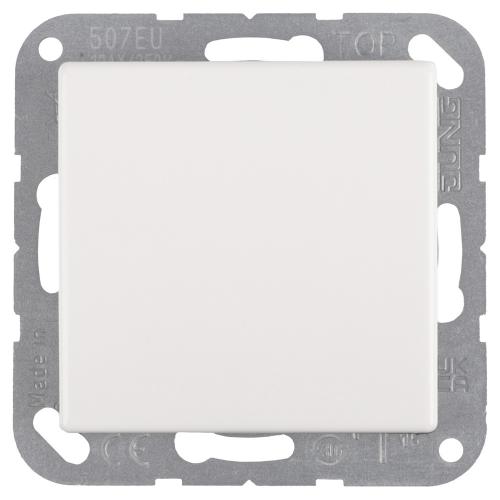 Jung basisunit schakelaar inbouw kruis alpine wit basiselement serie AS500 Ral 9016 in duurzaam doosje product photo