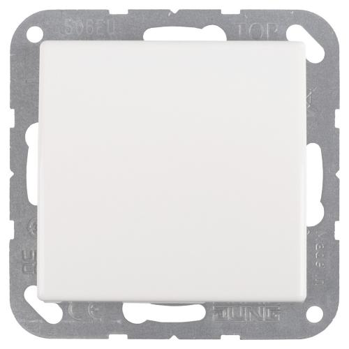 Jung basisunit schakelaar inbouw wissel alpine wit basiselement serie AS500 Ral 9016 in duurzaam doosje product photo