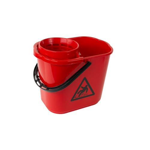 Mopemmer met uitwringkorf 12 liter rood product photo
