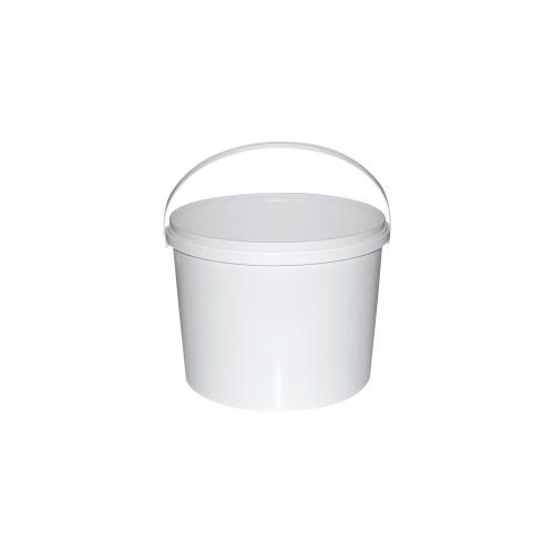 Emmer met deksel wit 30l product photo