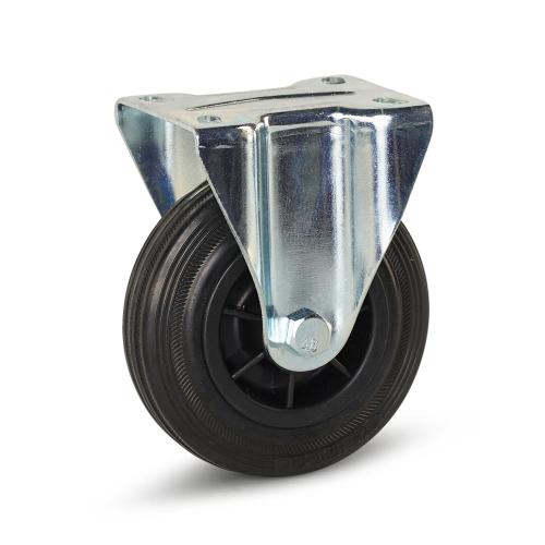 Meso bokwiel 125mm zwart rubber draagvermogen 120kg IS049 product photo