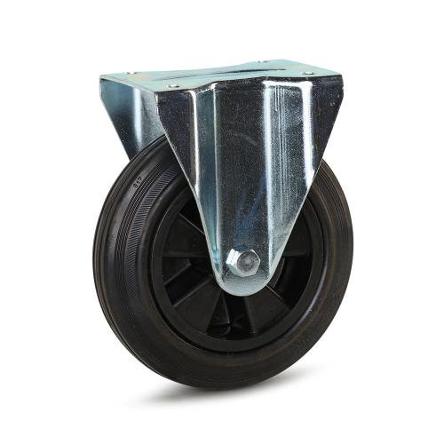 Meso bokwiel 200mm zwart rubber draagvermogen 200kg IS064 product photo
