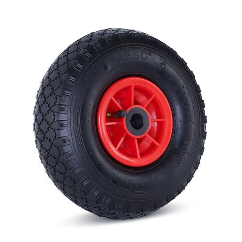Steekwagen/Bolderkarwiel 3.00-4 - Luchtband Rood/Zwart Draagvermogen 125kg product photo