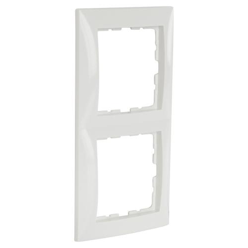 Hager Berker afdekraam inbouw 2 voudig polarwit glanzend serie S1 Ral 9010 in duurzame verpakking product photo