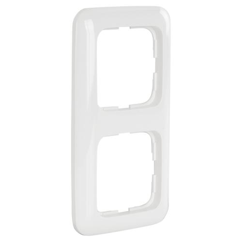 ABB Busch-Jaeger afdekraam inbouw 2 voudig alpin wit serie Reflex Si Ral 9010 Duurzaam Verpakking product photo