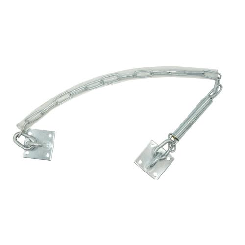 Noxxa stormketting - met kettinghoes en veer - zware uitvoering - deur tot 60 kg - staal verzinkt product photo