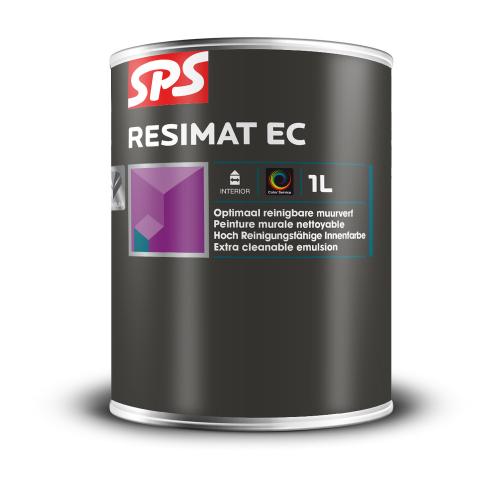 Muurverf extra mat resimat ec binnen 1l Wit basis p product photo