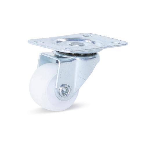 Zwenkwiel wit met topplaat 15kg 25mm product photo