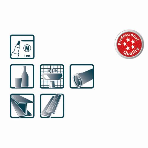 Pica Classic 534/46 permanent pen medium 1.0 mm zwart PI53446 product photo https://media.isero.nl/Isero-IseroNL-Site/images/L/2594001_3.jpg L