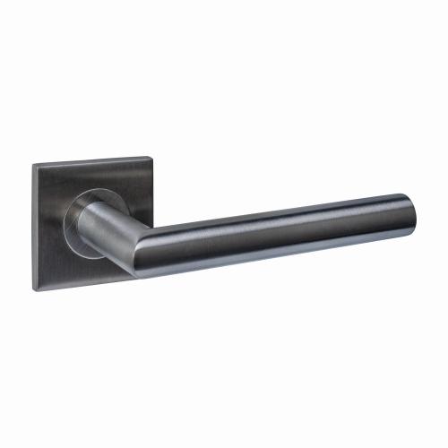 Deurkrukken Q 04 op rozet verdekt PVD antraciet 53x53x6mm product photo