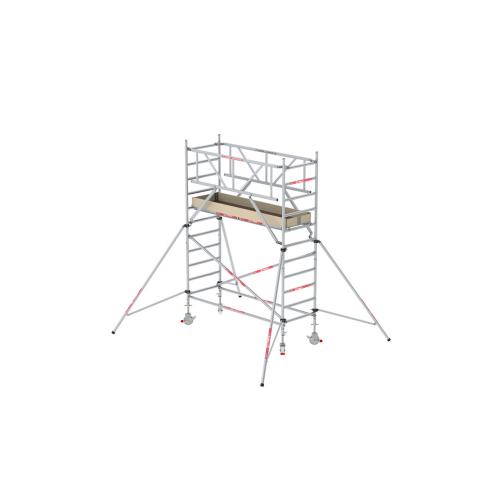 Rolsteiger hout-Deck 0.90x2.45m werkhoogte 4.2m RS Tower 31-S met 2 safe quick + 4 schoren product photo
