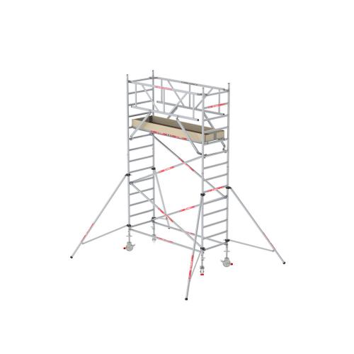 Rolsteiger hout-Deck 0.90x2.45m werkhoogte 5.2m RS Tower 31-S met 2 safe quick + 10 schoren product photo