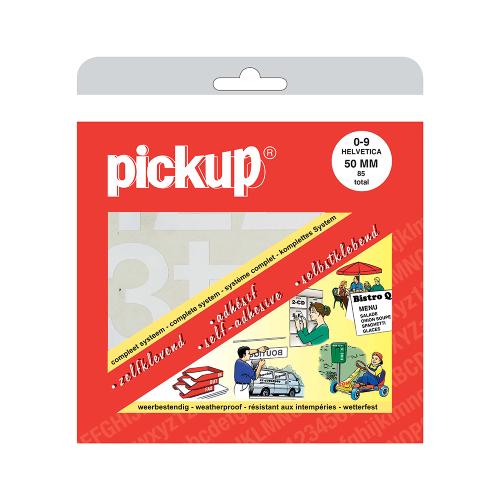 Cijferboek Helvetica wit 50 mm 85 cijfers en symbolen product photo