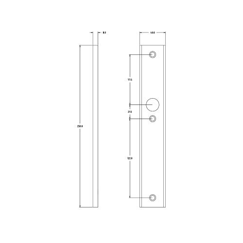 Noxxa binnenschild smal rechthoekig F1 - 250x40mm - blind product photo https://media.isero.nl/Isero-IseroNL-Site/images/L/2610307_5.jpg L