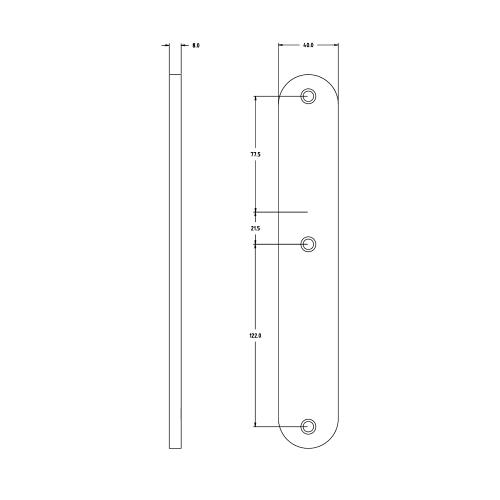 Noxxa binnenschild smal rond F1 - 250x40mm - geheel blind product photo https://media.isero.nl/Isero-IseroNL-Site/images/L/2610315_5.jpg L
