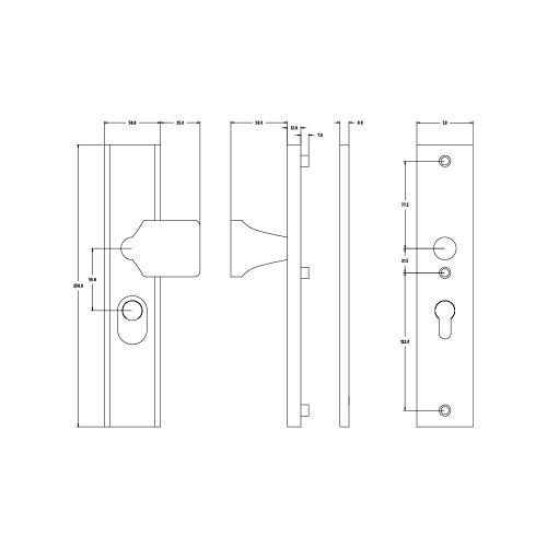 Noxxa veiligheidsgarnituur rechthoekig F1 - 250x50mm PC55 DD. 48-62mm - met kerntrekbeveiliging SKG*** product photo https://media.isero.nl/Isero-IseroNL-Site/images/L/2610341_5.jpg L