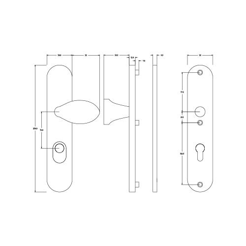 Noxxa veiligheidsgarnituur rond F1 - 250x50mm PC72 DD. 60-72mm - met kerntrekbeveiliging SKG*** product photo https://media.isero.nl/Isero-IseroNL-Site/images/L/2610347_5.jpg L