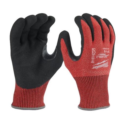 Werkhandschoenen Cut D snijbestendig rood-zwart 4X43D Mt 11/2XL product photo