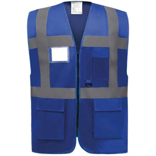 Signalisatie multifunctioneel executive vest koningsblauw Mt S product photo