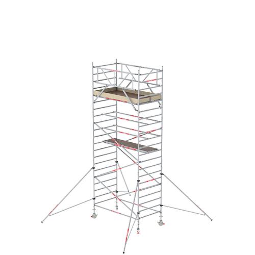 Rolsteiger hout-Deck 1.35x2.45m werkhoogte 5.2m RS Tower 32-S met 4 safe quick + 6 schoren product photo