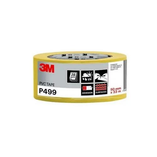 Pleistertape PVC geel P499 50mm x 33m rol product photo