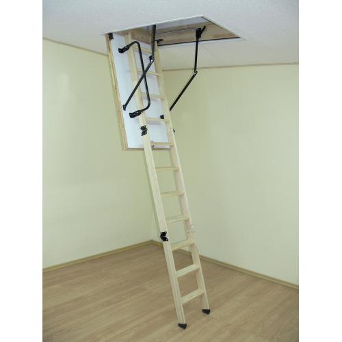 Altrex vlieringtrap+ ombouw hout 60x120cm de luxe (30,9kg) product photo