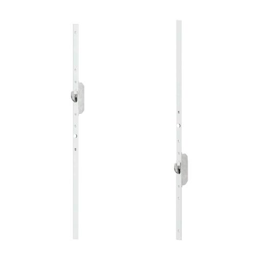 Noxxa bijzetsloten voor renovatie meerpuntssluiting - verzinkte rechte voorplaat 20mm - boven- en onderdeel met sluithaken product photo