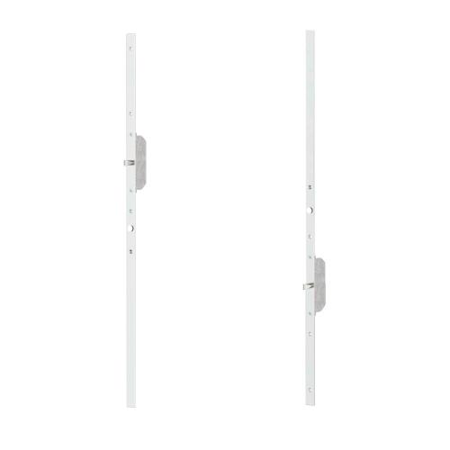 Noxxa bijzetsloten voor renovatie meerpuntssluiting - verzinkte rechte voorplaat 20mm - boven- en onderdeel met penschoot product photo