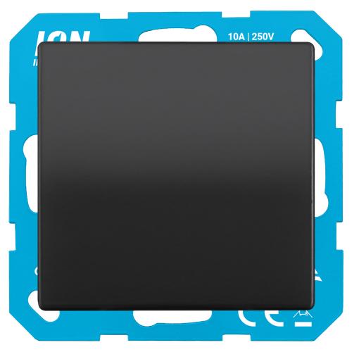 Ion basisunit schakelaar inbouw incl. wip kruis mat zwart V1,J1 serie 10.300.040 + 20.300.014 in Doosje product photo