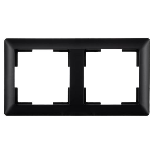 Ion afdekraam inbouw 2 voudig mat zwart J1 serie Los 80.301.216 product photo