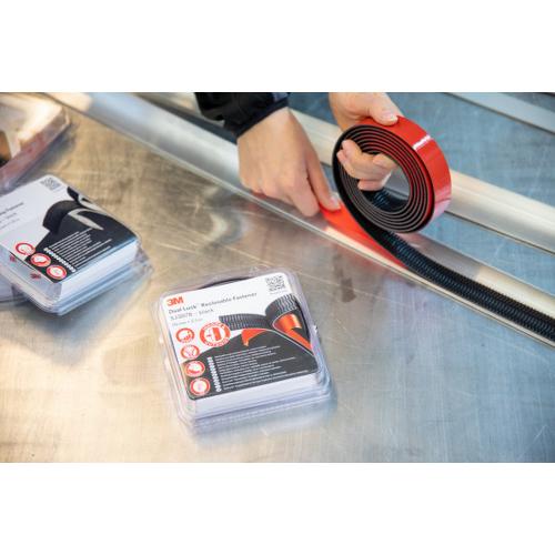 3M™ klikband 25mm zwart in hersluitbare dispenser op rol 2.5m Dual Lock product photo https://media.isero.nl/Isero-IseroNL-Site/images/L/2709443_2.jpg L