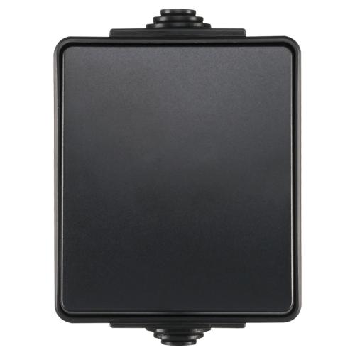 Ion schakelaar opbouw wissel 1x wip 1 voudig zwart Spatwaterdicht IP55 Zwart 55.200.010 product photo