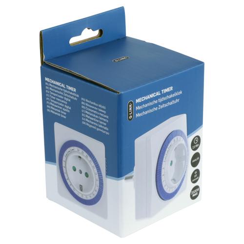 Tijdschakelklok wit analoog 96 schakelmomenten per dag Max 16 amp schakeltijd 15min (3500 watt) product photo https://media.isero.nl/Isero-IseroNL-Site/images/L/2727346_1.jpg L