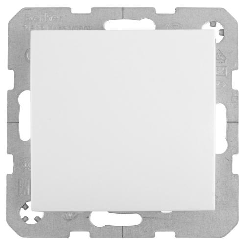 Hager Berker basisunit schakelaar inbouw kruis polar wit serie S1 R9010 basiselement duurzaam doosje product photo