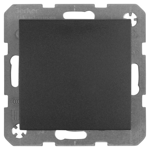 Hager Berker basisunit schakelaar inbouw wissel mat antraciet serie S1 R7021 basiselement duurzaam doosje product photo