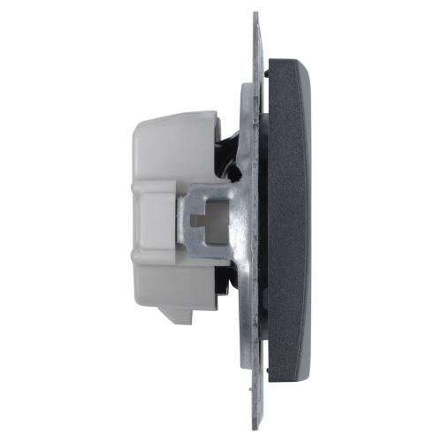 Hager Berker wandcontactdoos inbouw 1 voudig zonder ra mat antraciet serie S1 Ral 7021 in duurzaam doosje product photo https://media.isero.nl/Isero-IseroNL-Site/images/L/2730869_2.jpg L