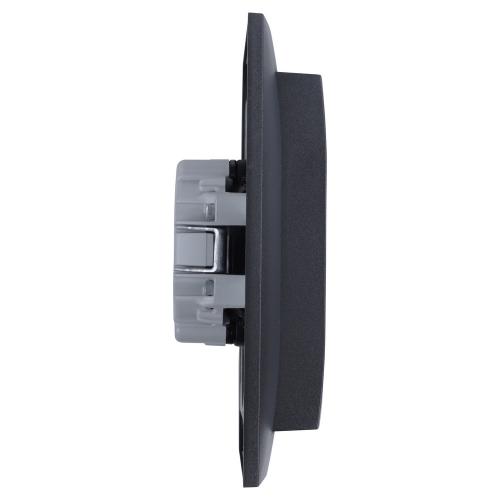 Hager Berker wandcontactdoos inbouw 2 voudig met randaarde mat antraciet serie S1 Ral 7021 in duurzaam doosje product photo https://media.isero.nl/Isero-IseroNL-Site/images/L/2730871_2.jpg L